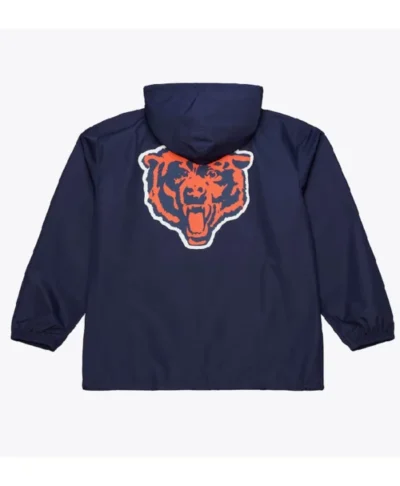 Chicago Bears Navy Hooded Windbreaker Jacket