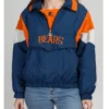 Chicago Bears Retro 90’s Pullover Hooded Jacket Blue