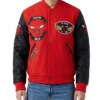 Chicago Bulls Sport Red and Black Varsity Jacket