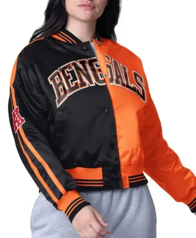 Cincinnati Bengals Black and Orange Zone Blitz Jacket