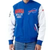 City Arch Black Buffalo Bills Varsity Jacket
