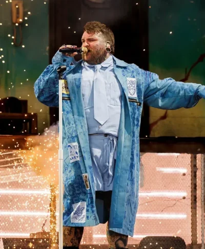 Coachella 2026 Teddy Swims Blue Coat