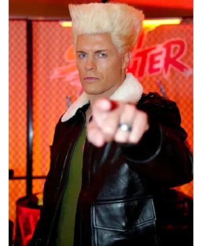 Cody Rhodes Street Fighter Black Leather Jacket