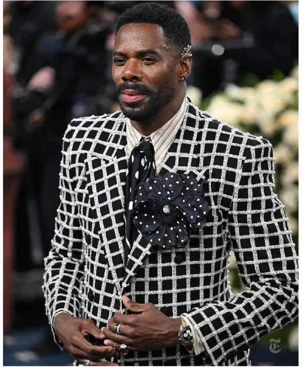 Colman Domingo Met Gala 2025 Black Checkered Blazer