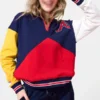 Colorblock Atlanta Braves Quarter-Zip Sweatshirt