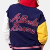 Colorblock Atlanta Braves Quarter-Zip Sweatshirt for sale
