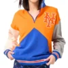 Colorblock NY Mets Quarter-Zip Sweatshirt