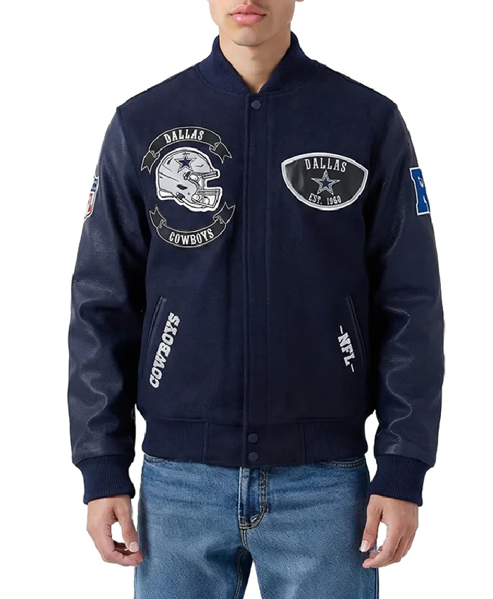Dallas Cowboys Sport Navy Varsity Jacket