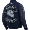 Dallas Cowboys navy varsity jacket