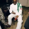 Davido 2026 Coachella Celebrity White Tracksuit
