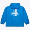 Detroit Lions Blue Hooded Windbreaker Jacket