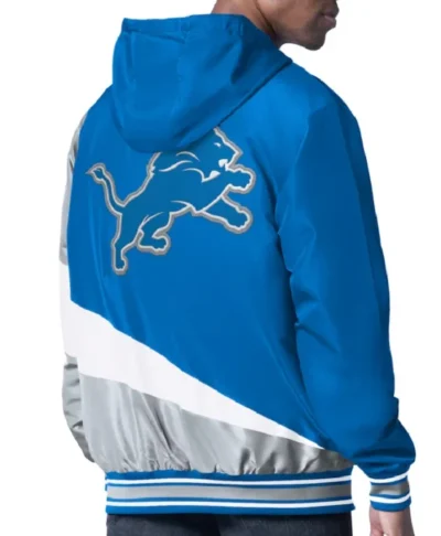 Detroit Lions Hooded Jacket Color Block Edition Retro Look
