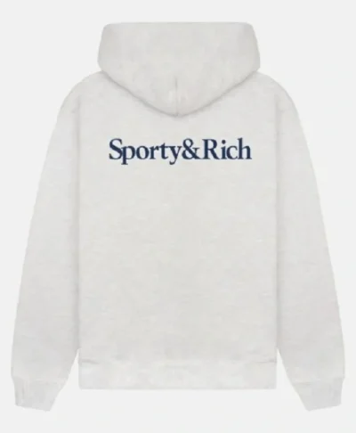 Dodgers Grey Serif Logo Pullover Hoodie