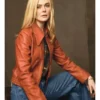 Elle Fanning Margo Leather Jacket
