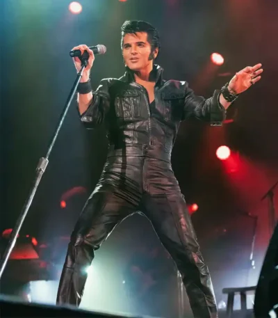 Elvis Presley ’68 Stage Style Leather Jacket