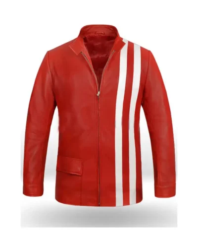 Elvis Presley Speedway Racer Style Leather Jacket