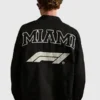 Formula 1 x Pacsun Miami Work Black Jacket