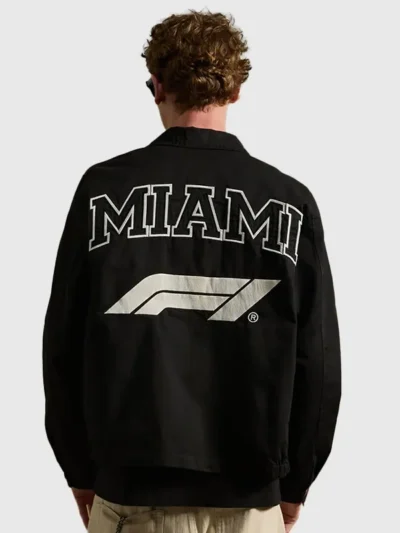Formula 1 x Pacsun Miami Work Black Jacket