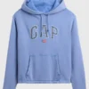 Gap Americana Logo Blue Hoodie