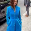 Grace Gummer blue coat