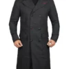 Grey Wool Trench Coat Classic Winter Elegance