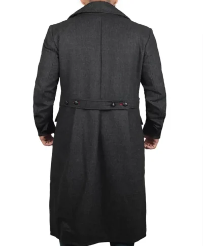 Grey Wool Trench Coat Classic Winter Elegance