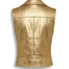 Hailey Bieber Golden Vest Luxury Style Edition