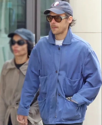 Harry Styles London 2026 Blue Cotton Jacket