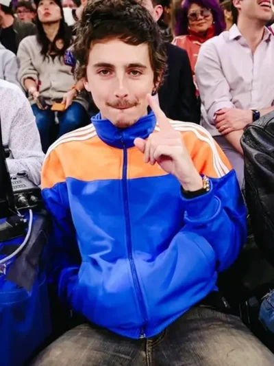 Hawks x Knicks Game 2026 Timothee Chalamet Adidas Jacket