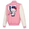Hello Kitty Dodgers Reversible Pink Bomber Jacket