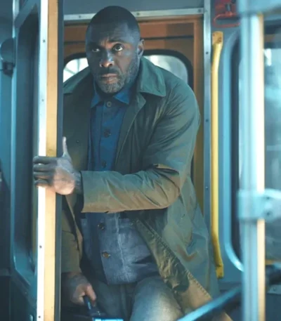 Hijack S02 Idris Elba Green Coat