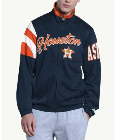 Houston Astros Heritage Navy Track Jacket
