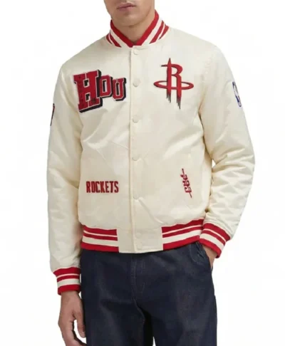 Houston Rockets Ribbed Satin Best Of Jacket