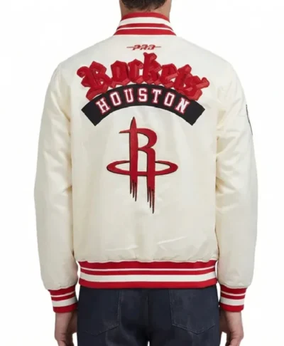 Houston Rockets Ribbed Satin Best Of Jacket