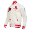 Houston Rockets Ribbed Satin Best Of Jacket