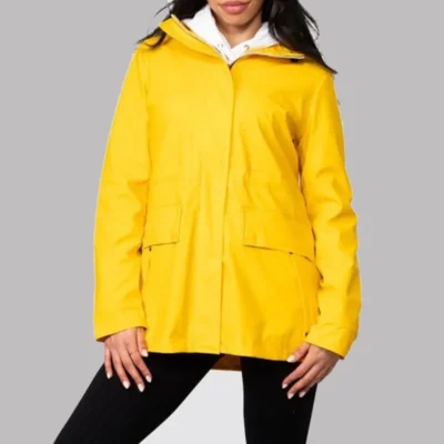 Hunter Lightweight Yellow Rain Jacket