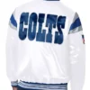 Indianapolis Colts Midweight White Satin Jacket