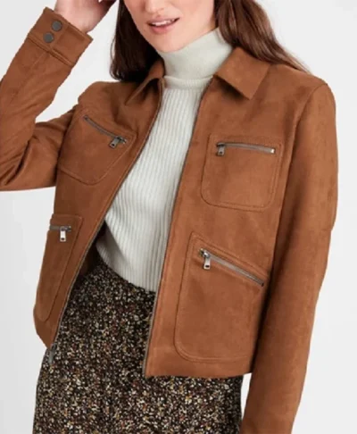 Jesse James Keitel Big Sky Brown Suede Jacket