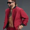 Jey Uso WrestleMania 42 Red Bomber Jacket