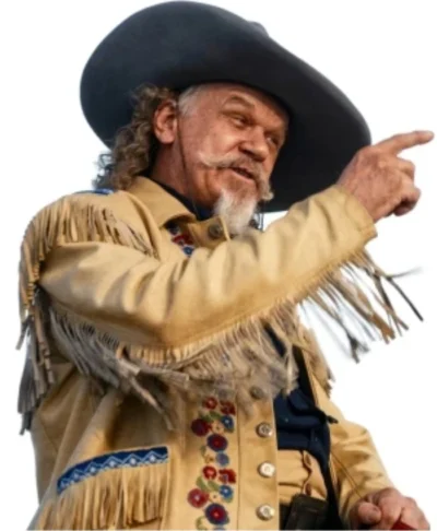 John C. Reilly Western Fringe Leather Jacket