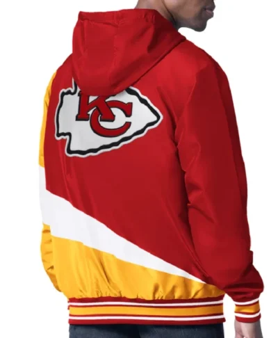 Kansas City Chiefs Retro Color Block Hooded Full Zip Jacket