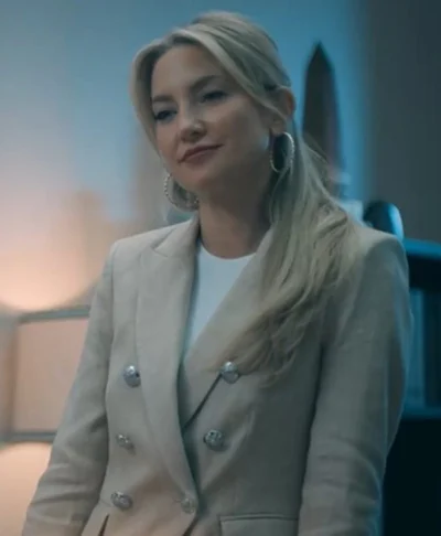 Kate Hudson Running Point S02 Beige Blazer
