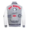LA Clippers Classic Rib Old English Bomber Jacket