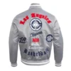 LA Clippers Classic Ribbed Old English Jacket