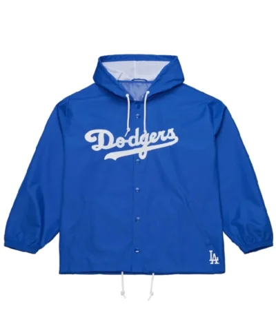 LA Dodgers Royal Windbreaker Hooded Jacket Game Day