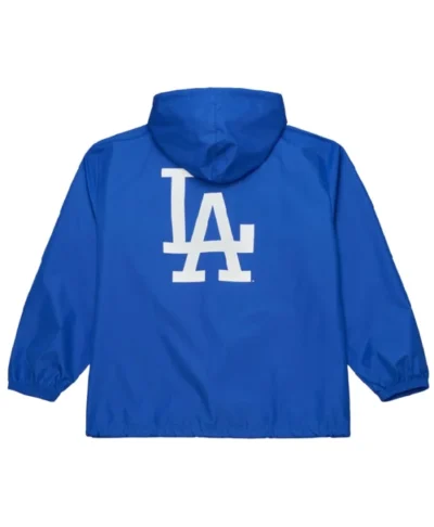 LA Dodgers Royal Windbreaker Hooded Jacket Game Day