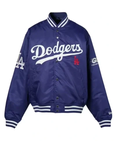 LA Dodgers x GR8 Blue Letterman Jacket