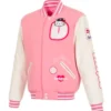 LA Dodgers x Hello Kitty Pink Bomber Jacket
