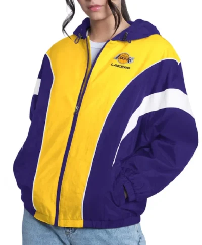 LA Lakers QB Style Lightweight Sports Jacket