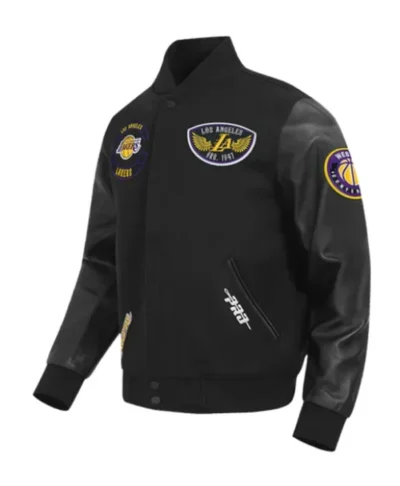 LA Lakers Sport Black Varsity Jacket Fan Collection
